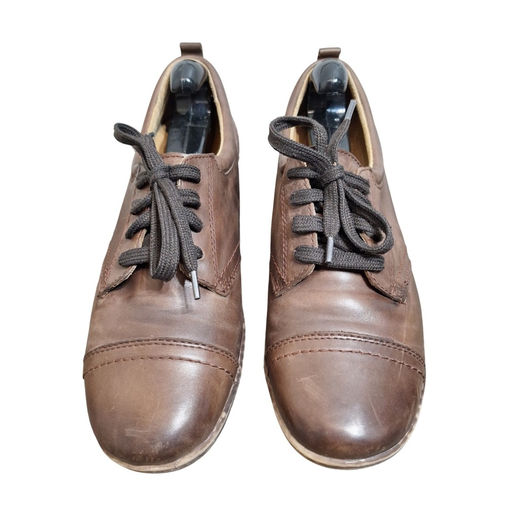 Naturalizer Muse Brown Leather Cap Toe Oxford Lace Up Shoes Women's 9.5M 60606